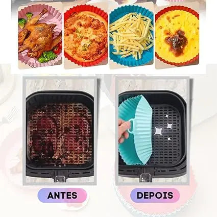 Kit 6 unidade de capas protetoras de silicone para AirFryer e Forno Elétrico