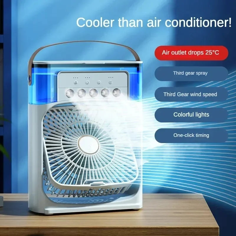 Ventilador e umidificador portátil