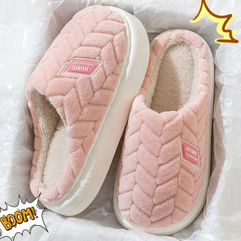 Pantufa de algodão moda inverno unissex